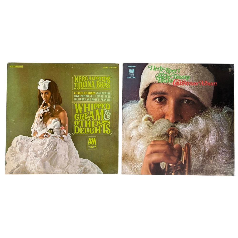 Herb Alpert Tijuana Brass Vinyl Lot Whipped Cream & Other Delights Christmas LP